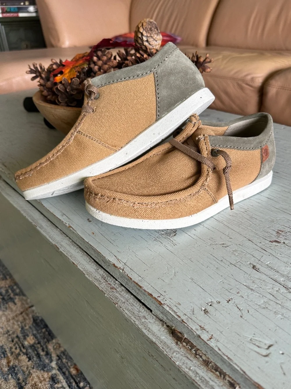 NWT Clarks Men's ShacreLite Moc Dark Sand Combo size 8 'Extreme Confort'